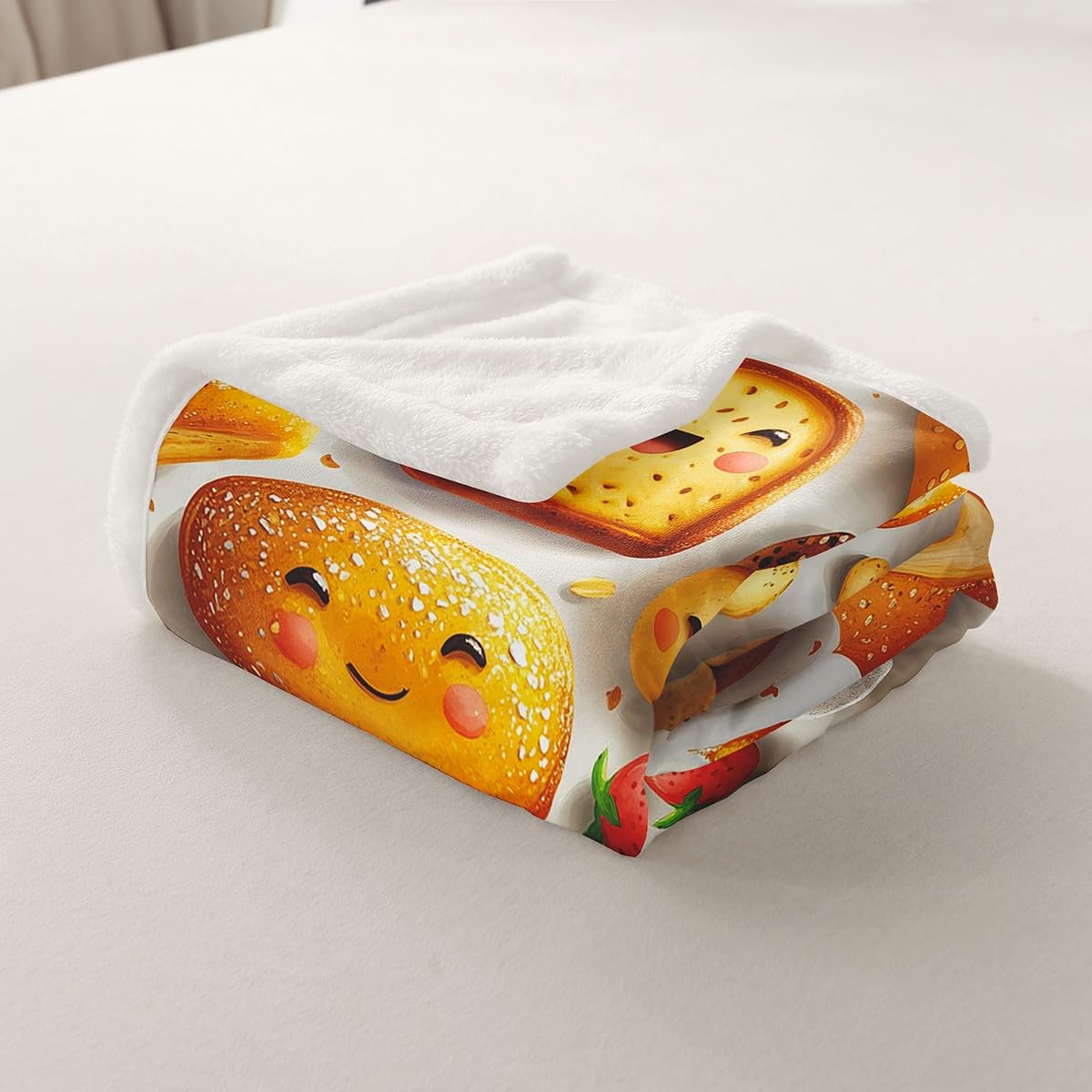 Amazon.com: Bread Throw Blanket,Food Baking and Cooking Theme Bed